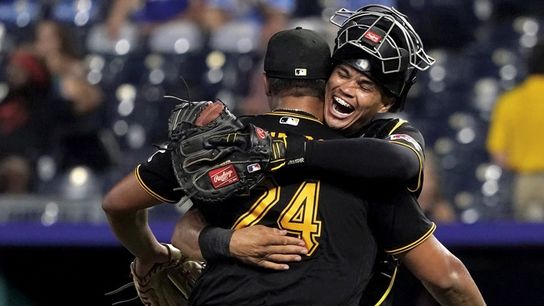 With an assist from Rodriguez's lobbying, Oviedo spins shutout gem taken in Kansas City, Mo. (Pirates)